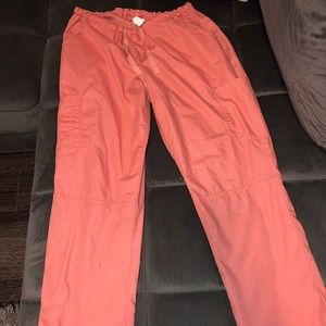 Butter soft coral scrub pants